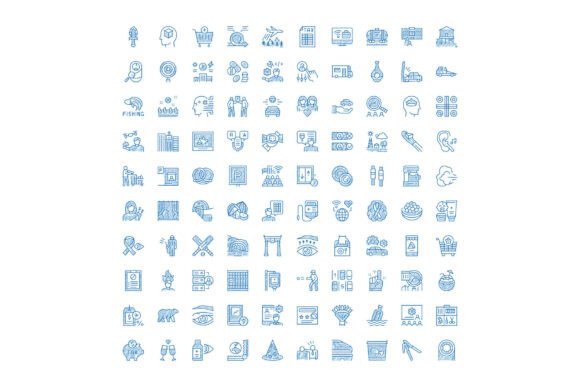 Human Activity and Lifestyle Doodle Icon