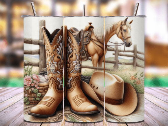 Western Rodeo 20 Oz Tumbler Wrap Vol.1