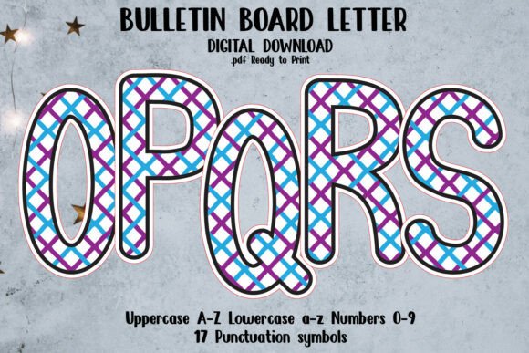 Bulletin Board Alphabet Letters Decor