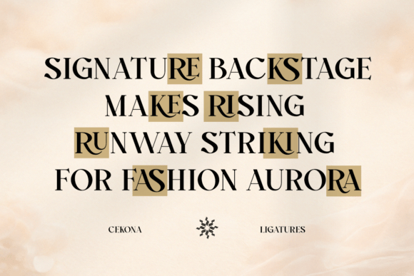 Cekona Font PNG with transparent background - Preview 1