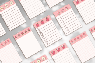 Cute Pink Theme Notepad Graphic by denalliecreative · Creative Fabrica