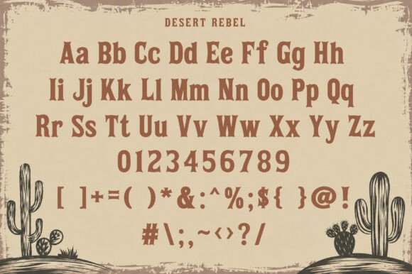 Desert Rebel Font - Preview 2