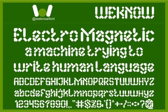 Electro Magnetic Font - Preview 4