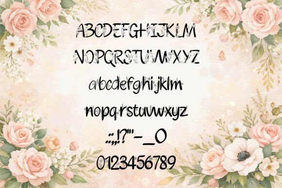 Floral Garden Font - Preview 1