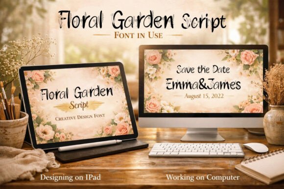 Floral Garden Font - Preview 3