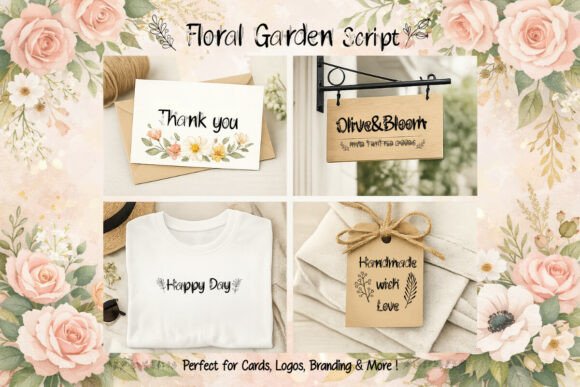 Floral Garden Font - Preview 4