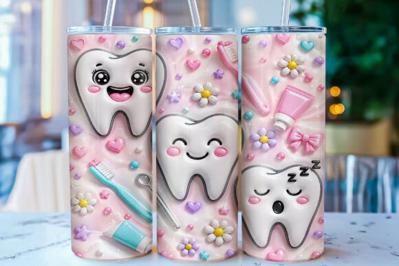Inflated Dentist 20oz Tumbler Wrap PNG