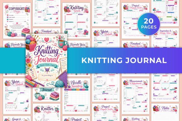 Knitting Journal KDP Graphic