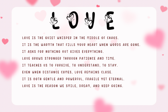 Love Father Mother Font PNG with transparent background - Preview 1