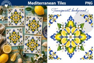 Mediterranean Lemon Tile Art