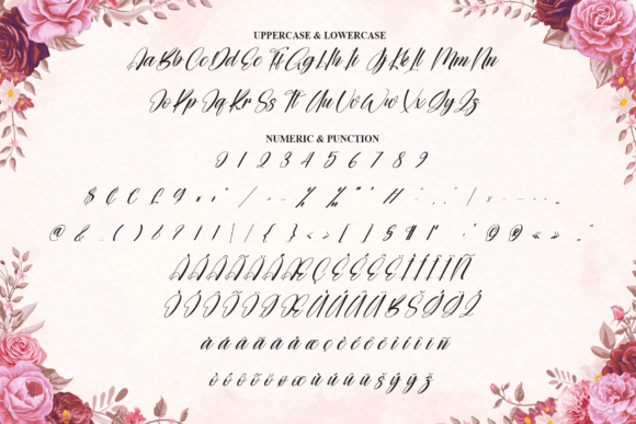 Monthly Font PNG with transparent background - Preview 6
