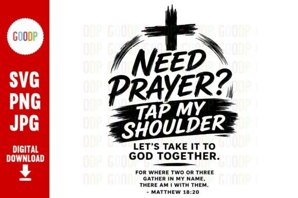 Need Prayer Christian SVG