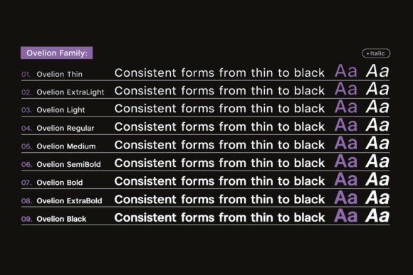Ovelion Font font preview - 4