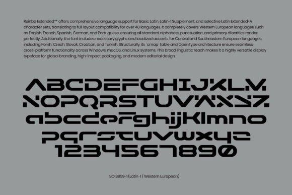 Reinba Font PNG with transparent background - Preview 5