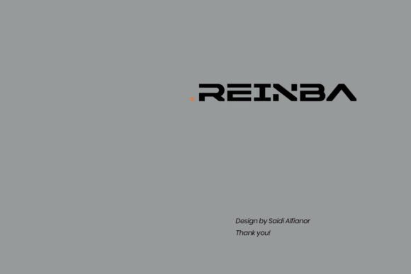 Reinba Font PNG with transparent background - Preview 6