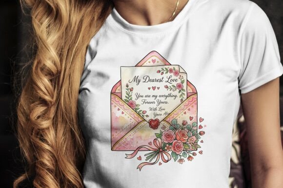 Romantic Love Letter with Roses