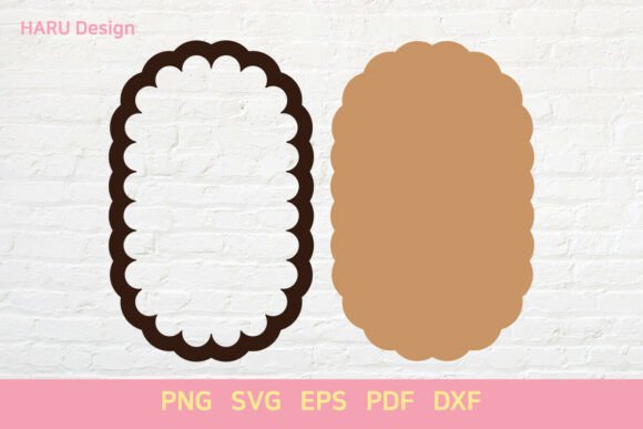 Scallop Shape Oval Arch Frame Sign