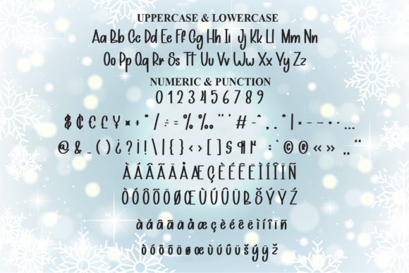 Shine Christmas Font PNG with transparent background - Preview 6