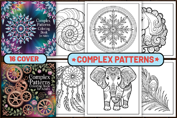 55 Complex Patterns Coloring Pages