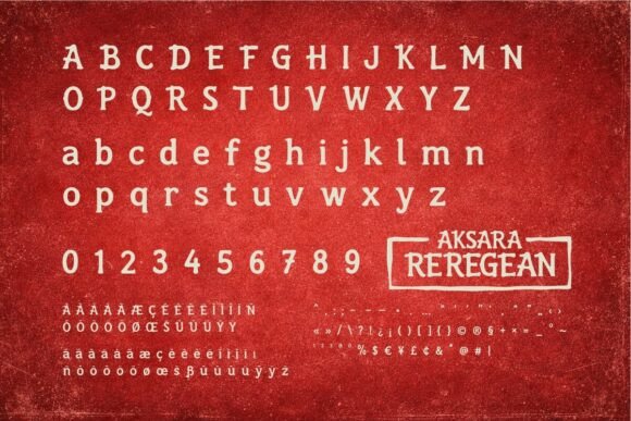 Aksara Reregean Font - Preview 1