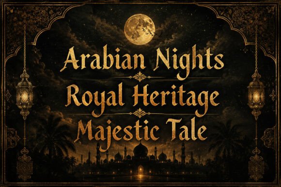 Arabique Majesty Font - Preview 1