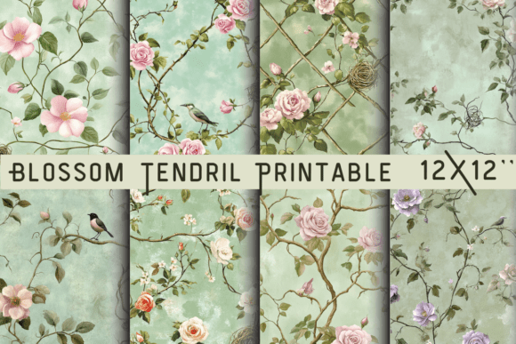 Blossom Tendril Printable Surface