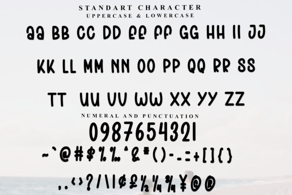 Blue Sticky Font - Preview 3