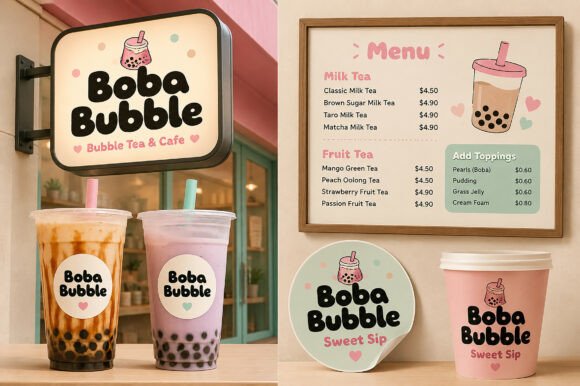 Boba Bubble Font - Preview 2