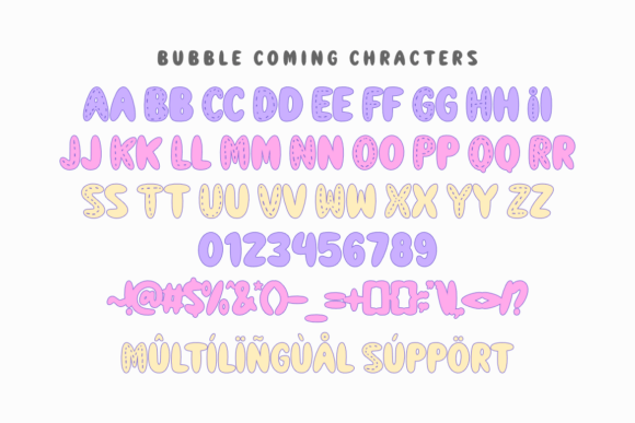 Bubble Coming Font - Preview 1