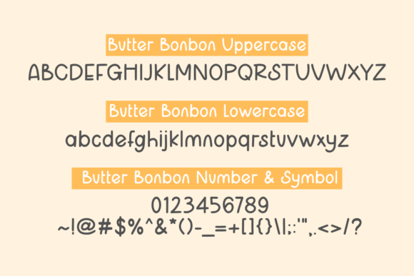 Butter Bonbon Font - Preview 1