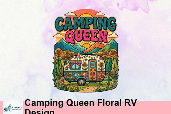 Camping Queen Floral RV Design