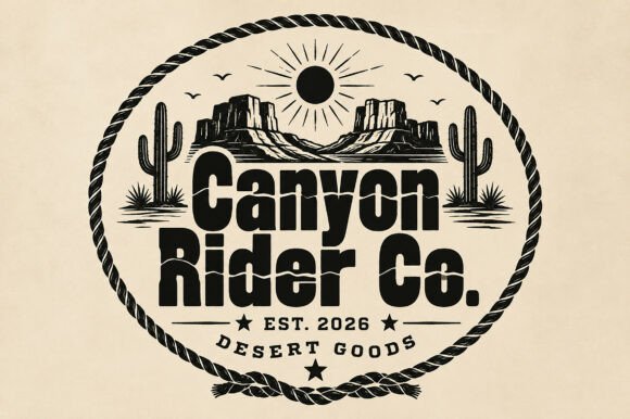 Canyon Rider Font PNG with transparent background - Preview 2