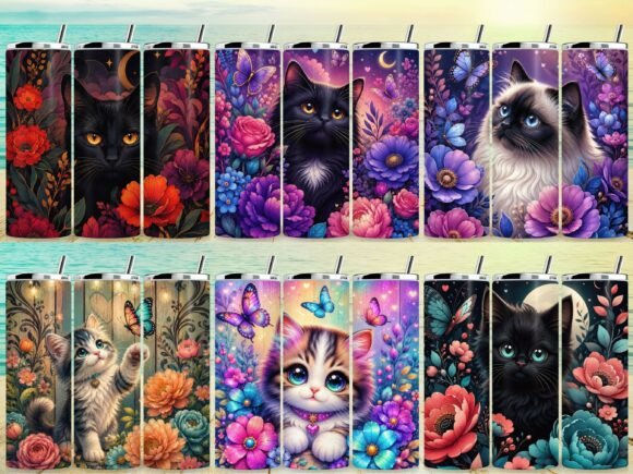 Cat Lover Tumbler Wrap Bundle