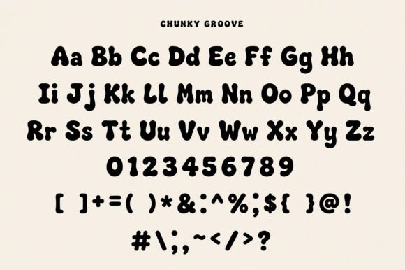 Chunky Groove Font - Preview 2
