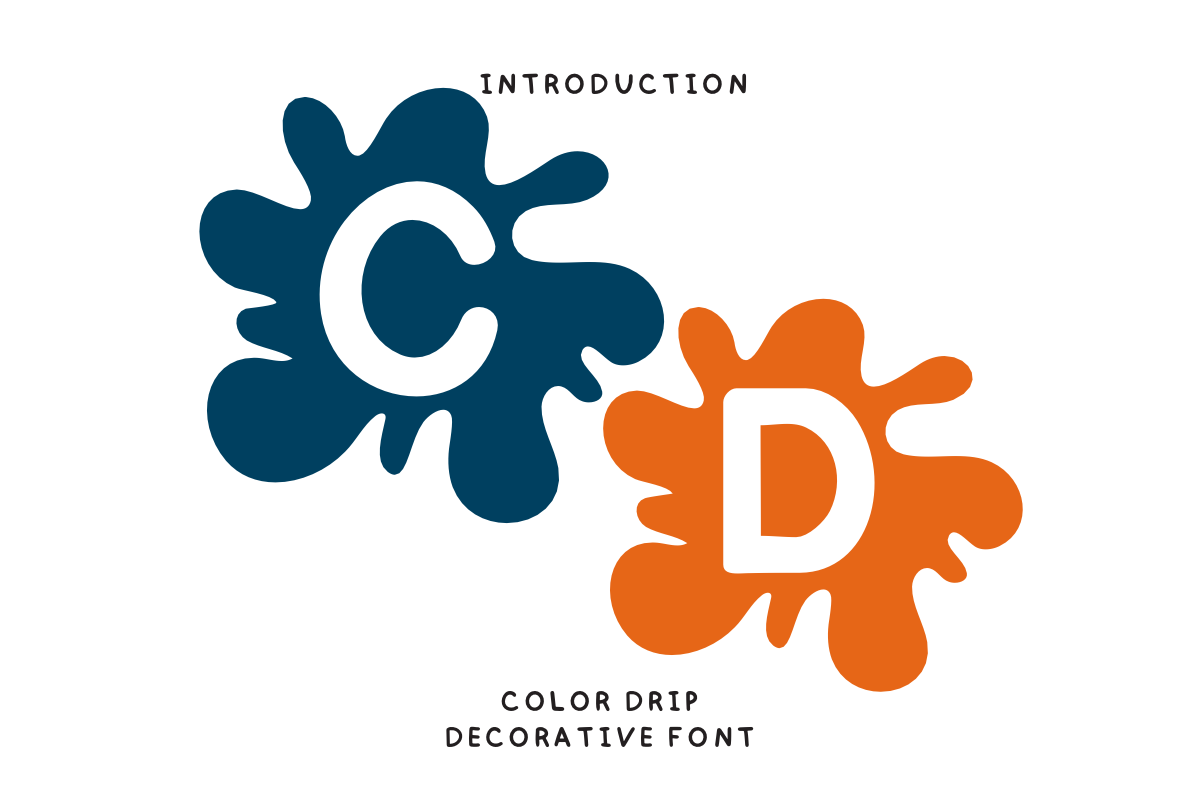 Color Drip Font by Bee piyanuch · Creative Fabrica
