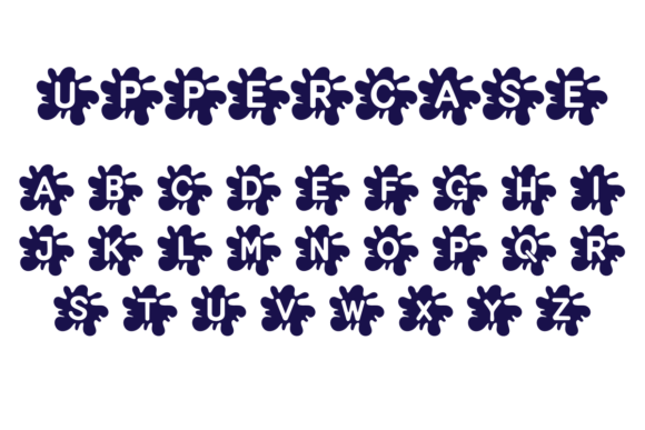 Color Drip Font PNG with transparent background - Preview 5