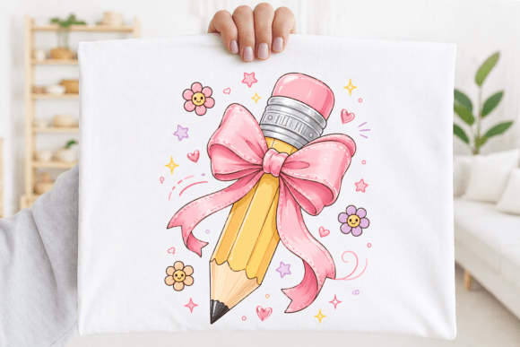 Coquette Pencil PNG, Back to School PNG