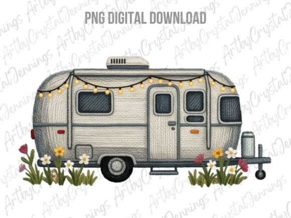 Cozy Vintage Camper PNG