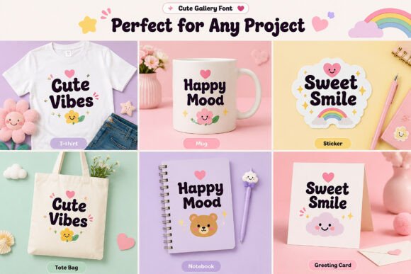 Cute Gallery Font - Preview 1