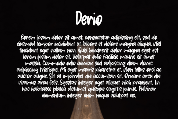 Derio Font - Preview 2
