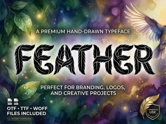 Feather Font - Preview 1