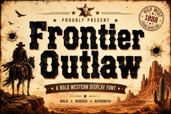 Frontier Outlaw Font - Preview 1