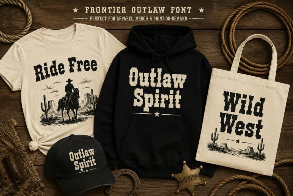 Frontier Outlaw Font - Preview 2