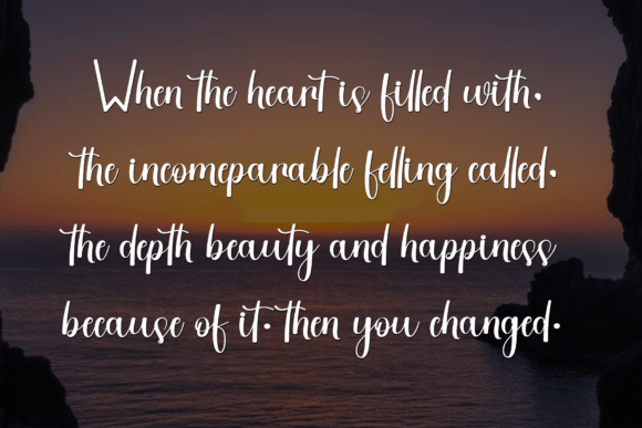 Honey Beautiful Font PNG with transparent background - Preview 3