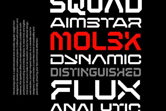 Letrial Font PNG with transparent background - Preview 5