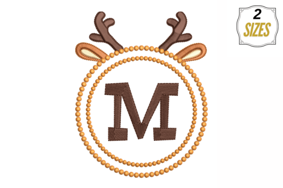 Letter M in Cute Frame