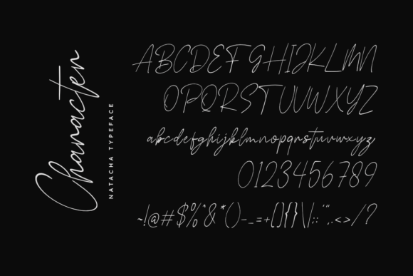 Natacha Font PNG with transparent background - Preview 1