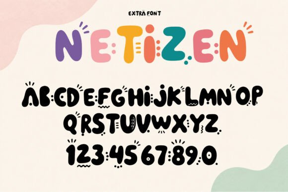 Netizen Font PNG with transparent background - Preview 4