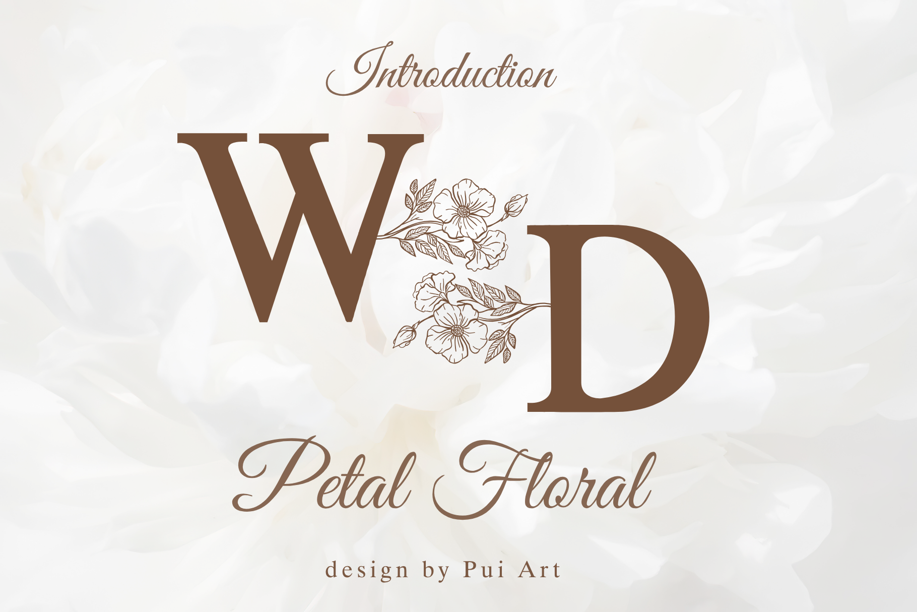 Petal Floral Monogram