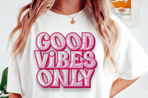 Pink Buble Font PNG with transparent background - Preview 3